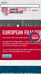 Mobile Screenshot of europeanfilmcollege.com